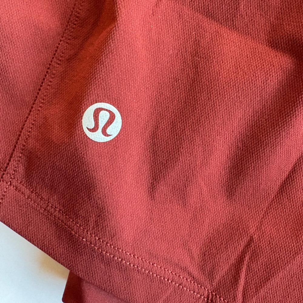 Lululemon License to Train SHR Lined Short 3.5 Cacao Red Brown LW7DTLS Size L - Picture 8 of 8